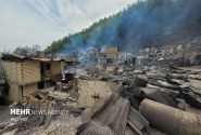 آتش‌سوزی بیش از ۱۰۰ واحد مسکونی و تجاری در امامزاده ابراهیم(ع)